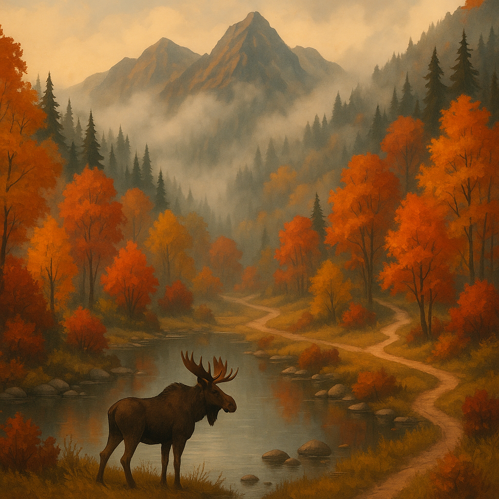 Hiking in the fall in NH